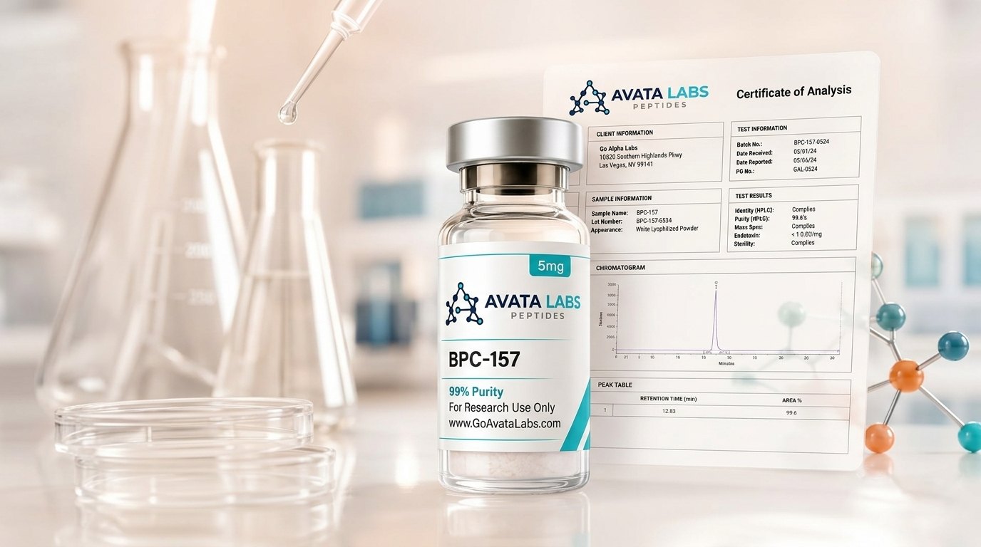 Avata Labs research peptide vials